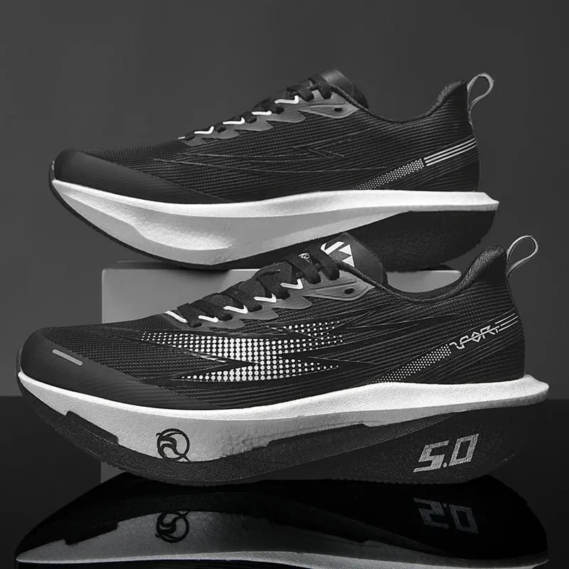Running Shoes Men Sports Carbon Board Speciality Marathon Breathable Lightweight Women's Comfortable Athletic Nonskid Sneakers — image 1