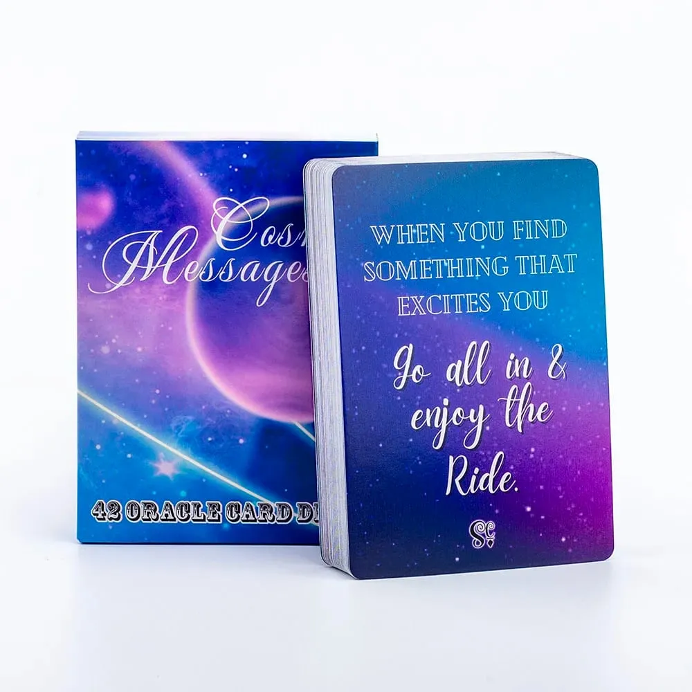 42 Oracle Card Deck Cosmic Messages Divination Inspirational Board Playing Games English Version 10.3x7.3cm — image 3