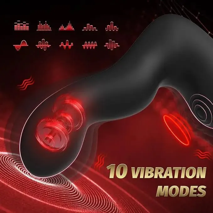 Anal Butt Plug Vibrator with Cock Ring Delay Ejaculation Prostate Massager Remote Control Adult Sex Toys for Men Couples Rings — image 5