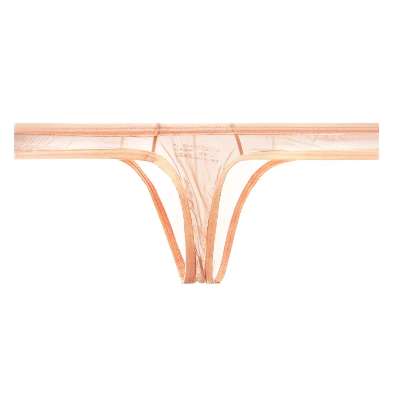 Ultra Thin Sheer Briefs Men Underwear Cooling Knickers Low Rise Bulge Pouch Underpants Soft Mesh Panties Male Thong Pants — image 15