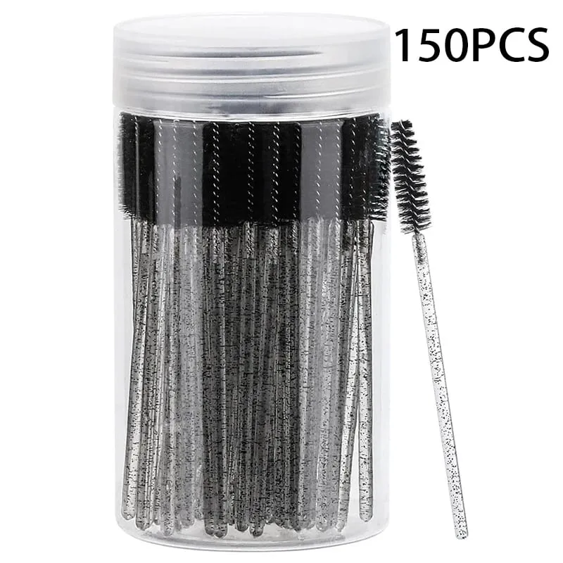 50/150PCS Disposable Eyelash Brush Mascara Wands Eyebrow Brush Makeup Applicator for Eyelash Extension Beauty Tools — image 11