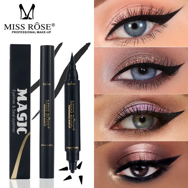 Black Eyeliner Liquid Long Lasting Eyeliner Pen Rich Delicate Color Smooth Application Daily Eye Makeup Cosmetic Pen