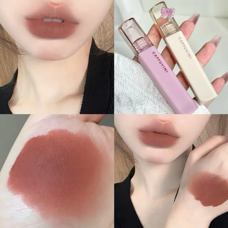 Brillo de labios de terciopelo sedoso, barro de labios mate, taza antiadherente resistente al agua, esmalte de labios a prueba de manchas, lápiz labial líquido que no se decolora, maquillaje coreano — image 10