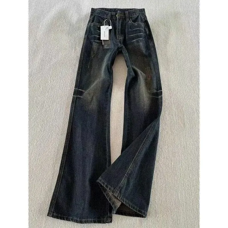 Classic Retro Flare Denim Men's Jeans Bootcut Stretch Cotton Men's Pants Vintage Style Unique Nostalgic Comfort Casual Slim — image 3