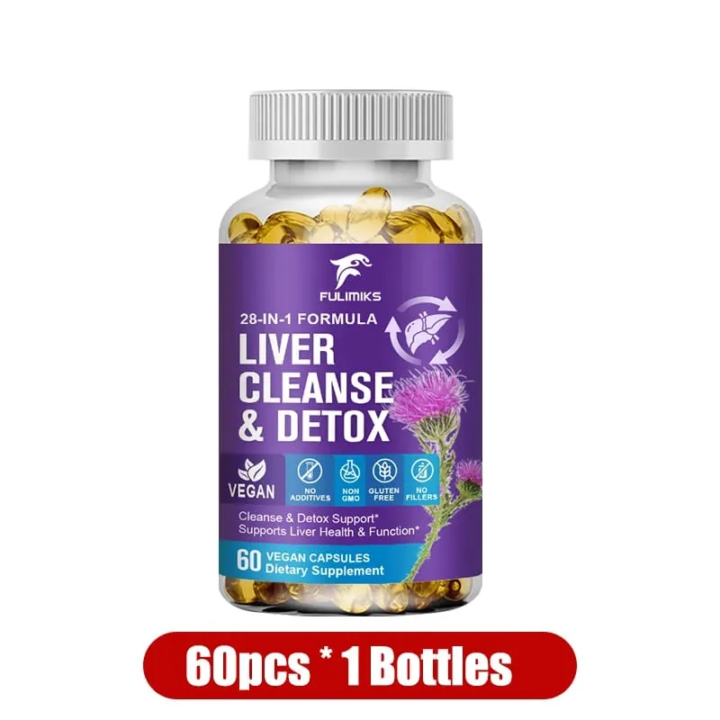 Liver Cleanse & Detox Capsules with Milk Thistle & Dandelion for Toxin Removal & Liver Regeneration Digestion Kidney Health — image 6