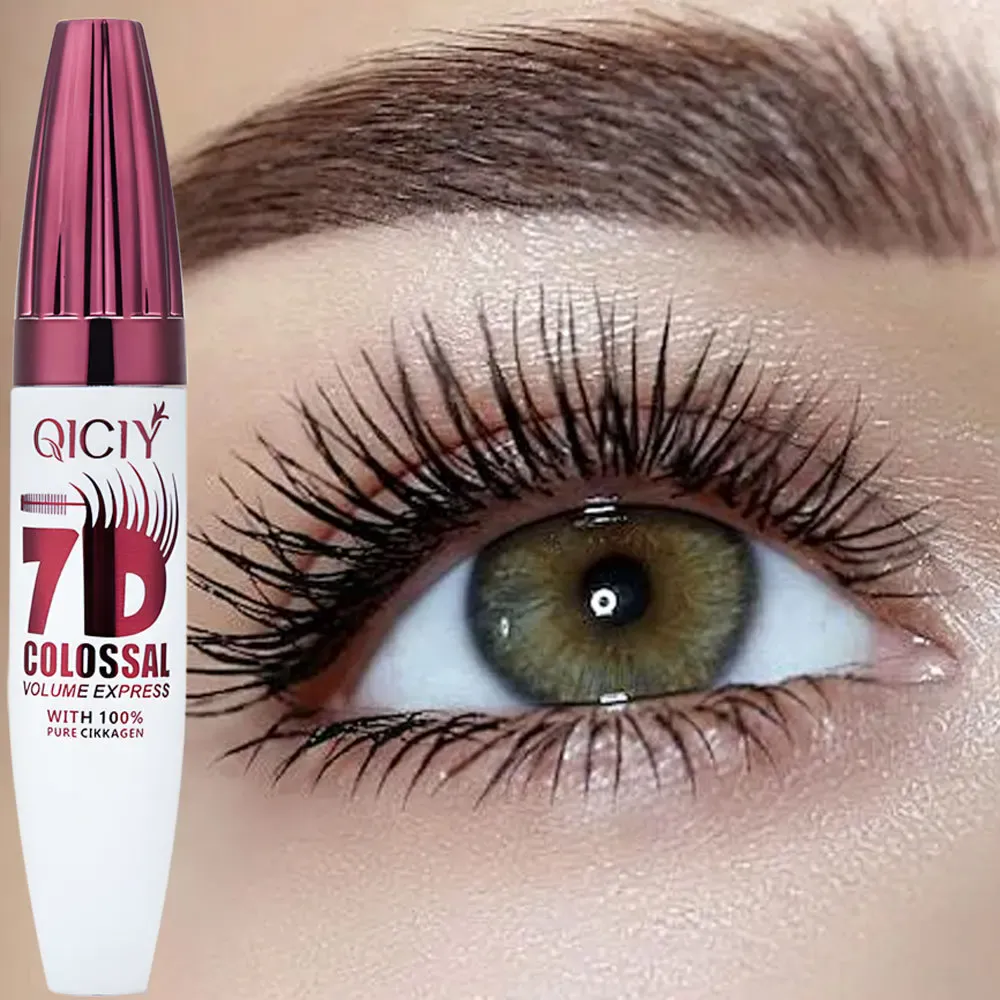 7D Volumizing &Curling Black Mascara Smudge-Proof Natural Lash Lift & Curl Flake-Free Non-Clumping Waterproof Eye Makeup Mascara — image 3