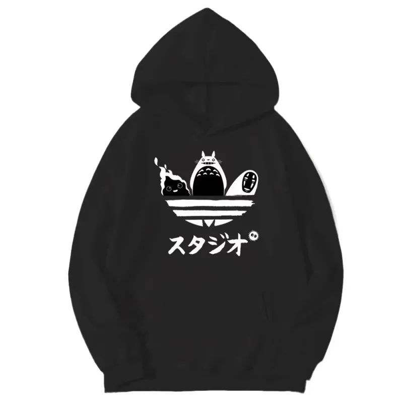 Men's Fashionable and Versatile Fleece Sweatshirt Thin and Warm Three-dimensional Pocket Printed Fit sweatshirt hoodie bape — image 1