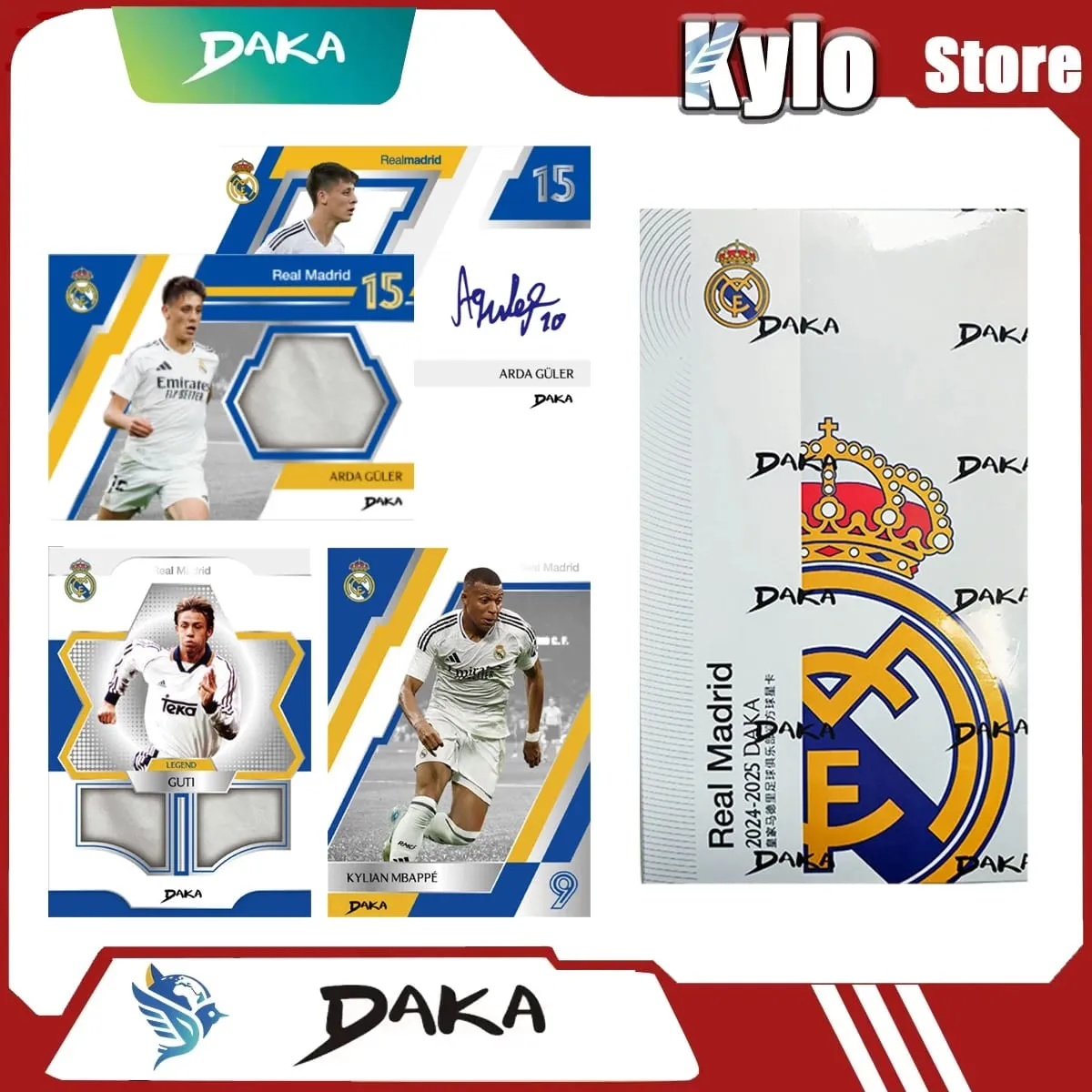 Genuine Original 2025 DAKA Real Madrid Star Cards Collection Box Limited Edition Numbered Signature Must-have for Fan Collecting — image 1