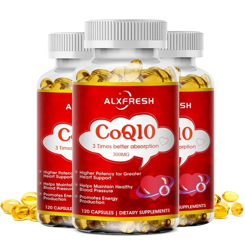 Alxfresh CoQ10 300 mg - 3x absorptie | 120/60 portie | Co-enzym Q-10 | Niet-GMO glutenvrij veganistisch | Dieetvitaminessupplement — image 9