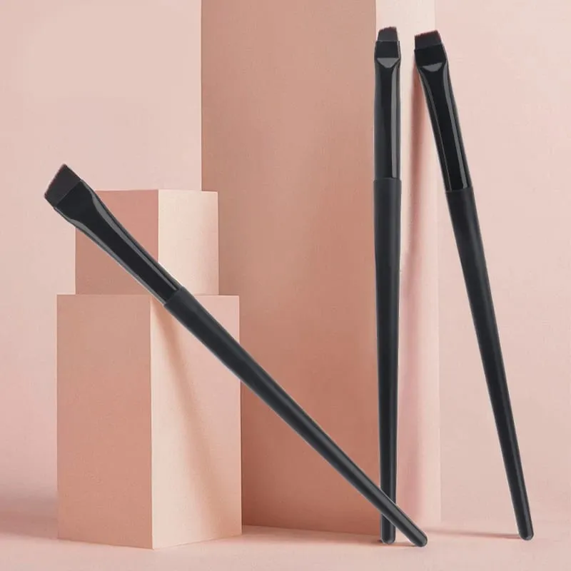 1/3 Pcs Blade Eyeliner Makeup Brush Set Ultra Thin Fine Angle Flat Eyebrow Brushes Under The Eyes Place Precise Detail Brush — image 6