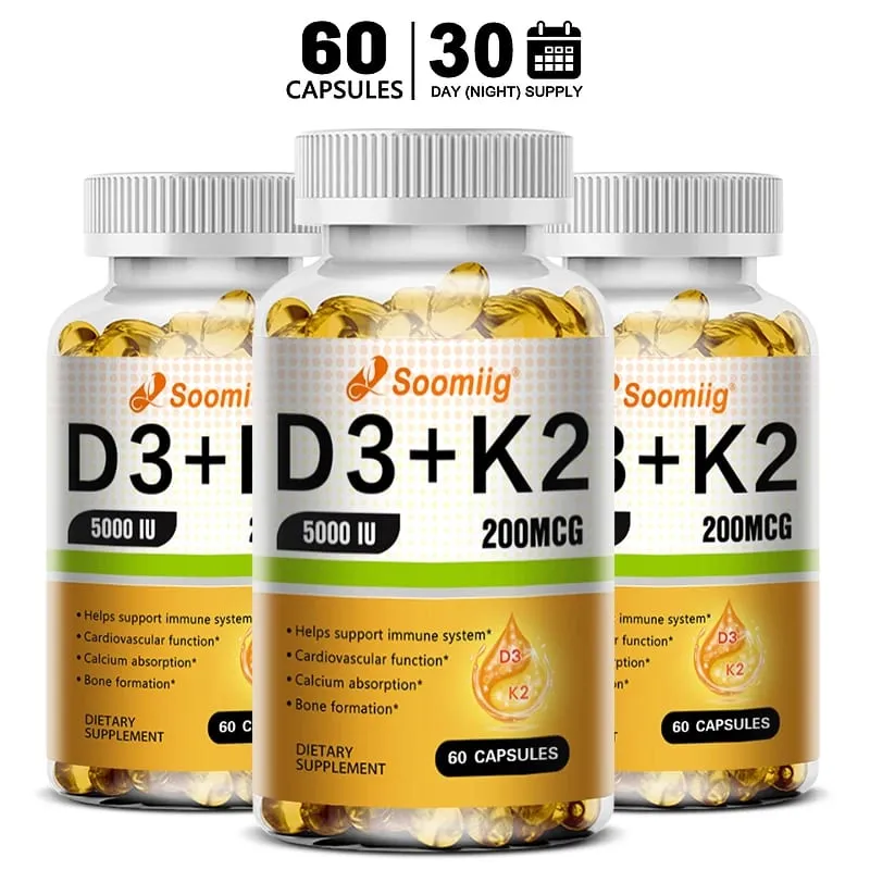 Vitamin D3 K2 - Vitamin D3 5000 Iu & K2 As MK-7 200 Mcg - with Magnesium Zinc Immune & Mood Support for Bone & Teeth Health — image 11