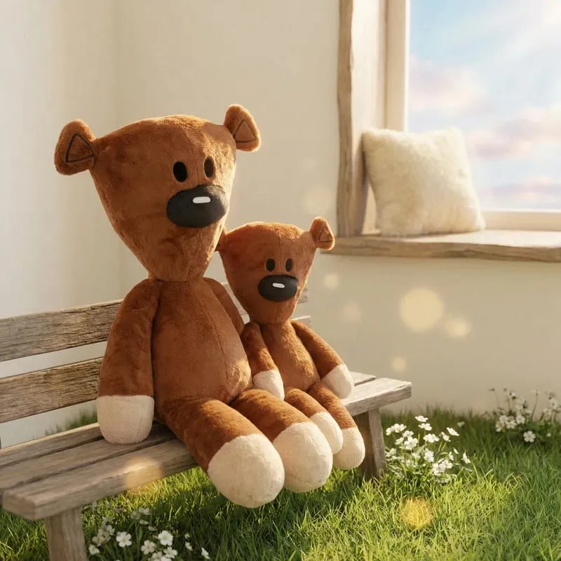 27cm Fun Mr Bean Teddy Bear Plush Toy Stuffed Animals Cute Coffee Bear Baby Stuffed Doll Mini Pillow Decor Soft Children Birthda