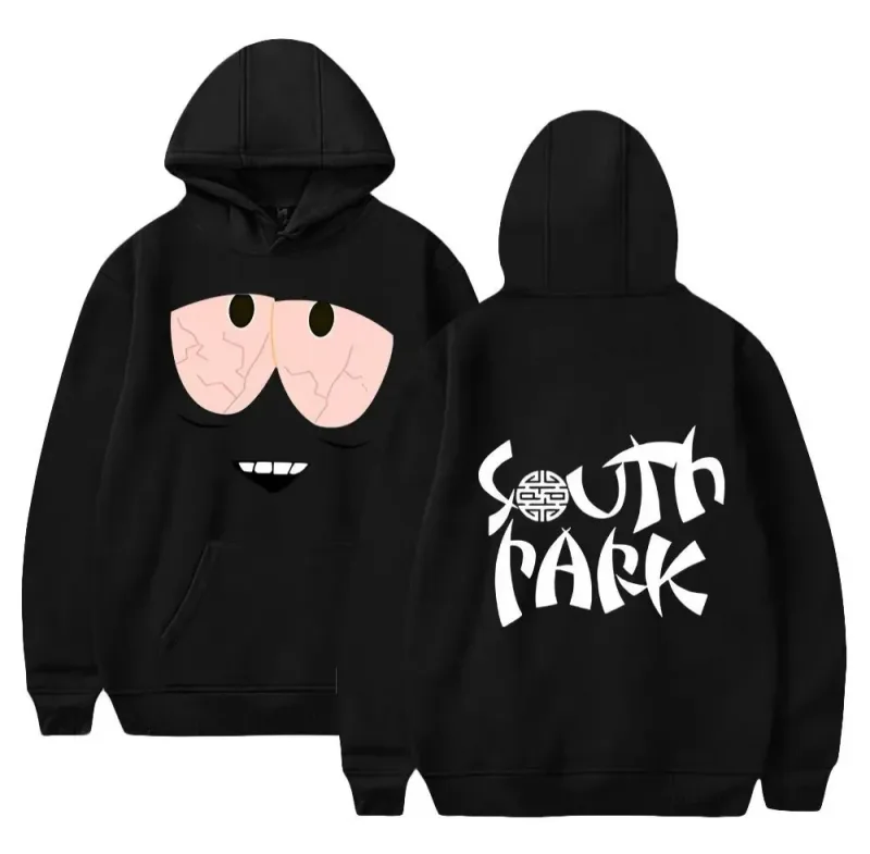 South Park Funny Cartoon Print Hoodie Men Women Loose Oversized Streetwear Pullover Hooded Sweatshirt