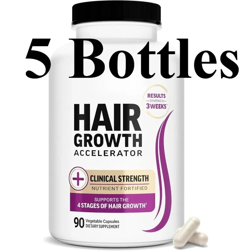 Hair Growth Accelerator Capsules with Biotin Saw Palmetto & Collagen for Thicker Fuller Hair Support Adults 90 Capsules — image 11