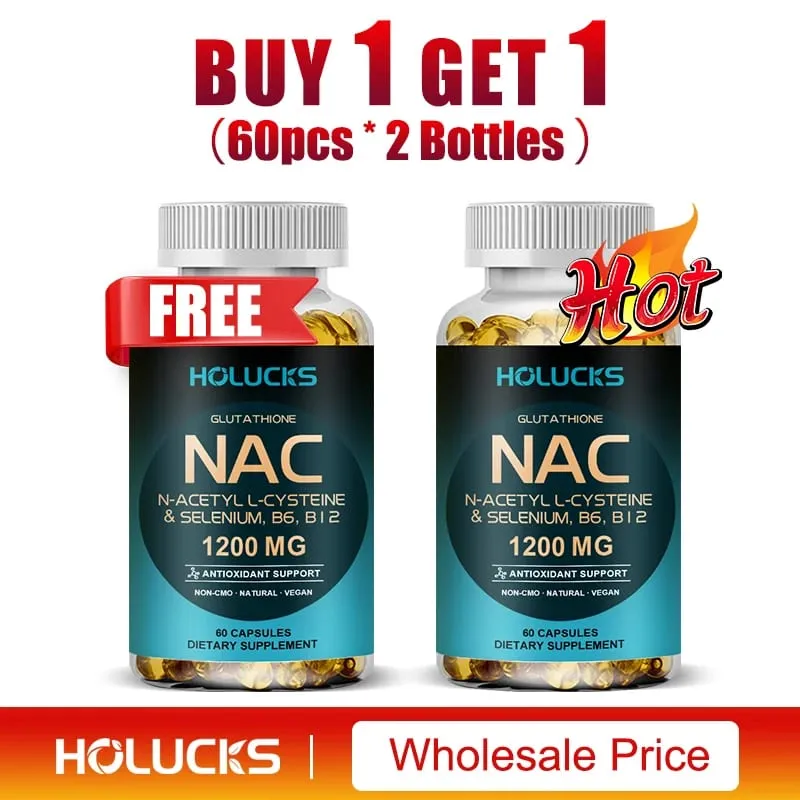Κάψουλες NAC 1200mg - Υποστήριξη για την υγεία του δέρματος Κυτταρική ενέργεια Αντιοξειδωτική αποτοξίνωση Ενισχύει το ανοσοποιητικό Βελτίωση της πέψης — image 8