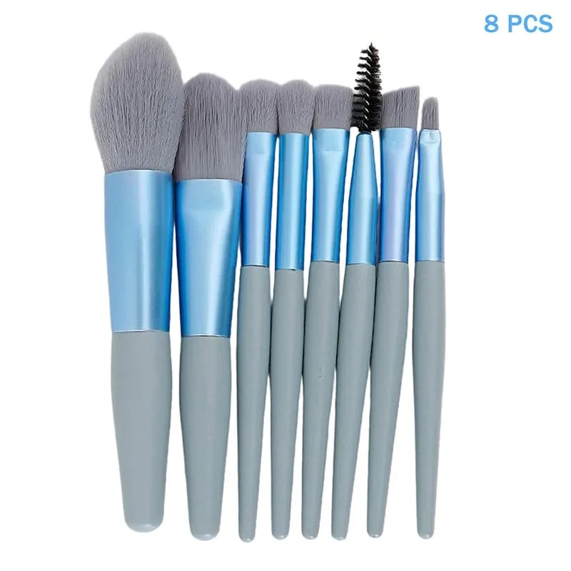 8/13PcsMakeup Brush Set Fluffy Professiona Cosmetic Foundation Powder Eyeshadow Kabuki Make Up Brush Beauty Tool Makeup. — image 17