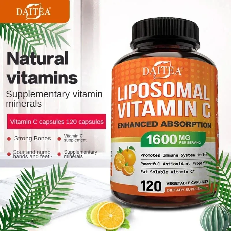 Vitamin C Liposomal 1600 Mg - Vitamin C Larut Lemak Sangat Boleh Serap Vitamin C Antioksidan Sistem Imun & Penggalak Kolagen — image 2