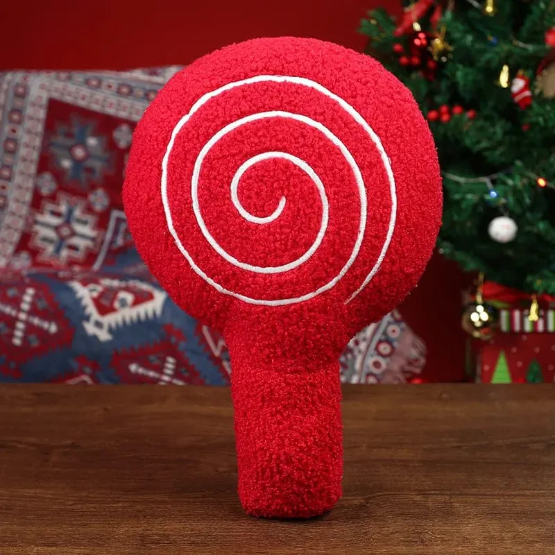 Classic Christmas Series Throw Pillow Candy Lollipop Snowflake Xmas Scepter Balls Doll Soft Sofa Cushion Festival Home Decor — image 13