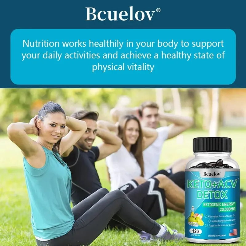 + Apple Cider Vinegar Capsules for Detoxification Fat Burning Weight Management and Digestive Health 120 Capsules — image 4