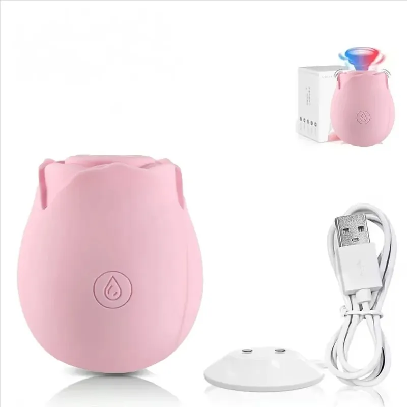 Women Vibrator Powerful Rose Sucking G-Spot Vagina Stimulator Suction Nipple Oral Massager Sex Toys for Couples — image 10