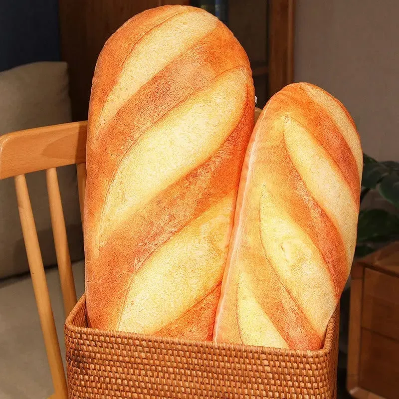 50cm/20cm Bread Pillow French Bread Plush Pillow Stuffed Printing Images Food Peluche Party Prop Decor Sleeping Companion Gift — image 5