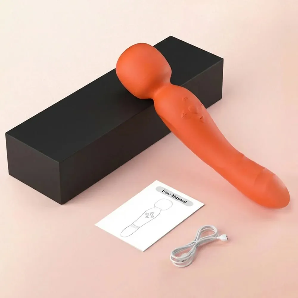 AV Vibrator G-spot Stimulation For Women Massage Stick Masturbation Stimulator Couple Silicone Female Doublehead Adult Sex Toys — image 6