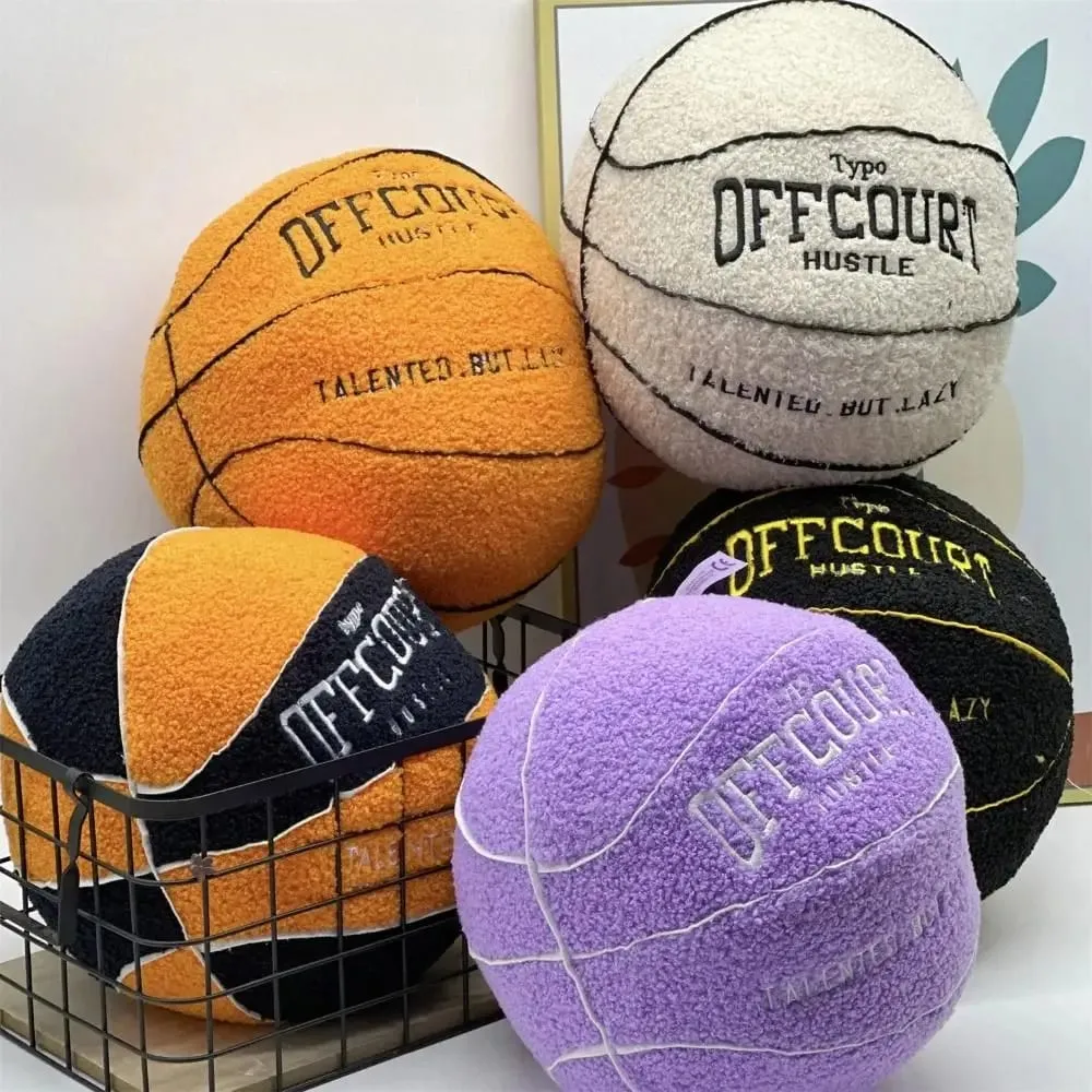 Offcourt Basketball Pillow Basketball High Quality Basketball Pillow Stuffed Simulation Lifelike Basketball Pillow — image 5