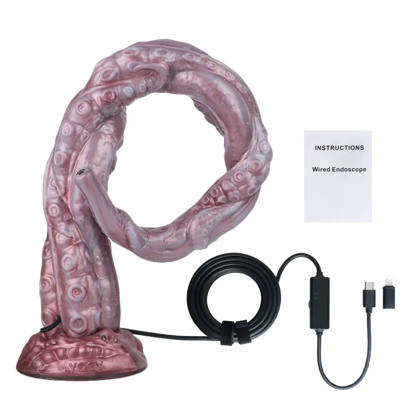 3MP HD Endoscope Camera Silicone Anal Plug With 8 LED Lights Real-Time Viewing Dildo IP68 Waterproof Sex Toys For Adult — image 3
