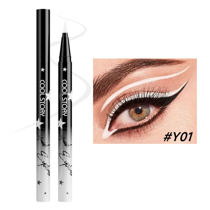 Red White Black Waterproof Eyeliner Pencil Untra-fine Liquid Eye Liner Pen Quick Dry Long Lasting Non Smudge Makeup Cosmetics — image 8