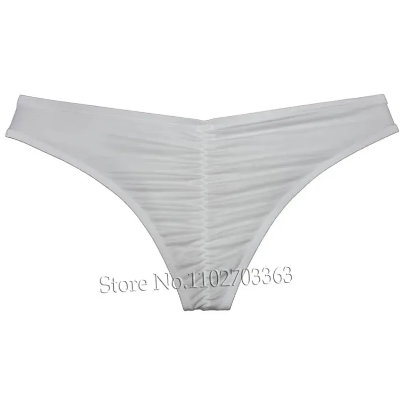 Men's Bikini Briefs Triangle Underwear Pucker Back Micro Briefs Elastic Shiny Summer Low Rise Beach Briefs Sexy Silky Smooth — image 21