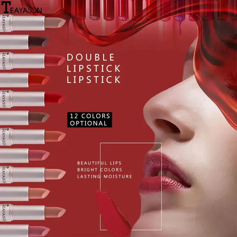 Mat flydende læbestift Vandtæt Non Transfer Long Wear Pink Lip Gloss Tint Fugtgivende Makeup til Kvinder Damer — image 3