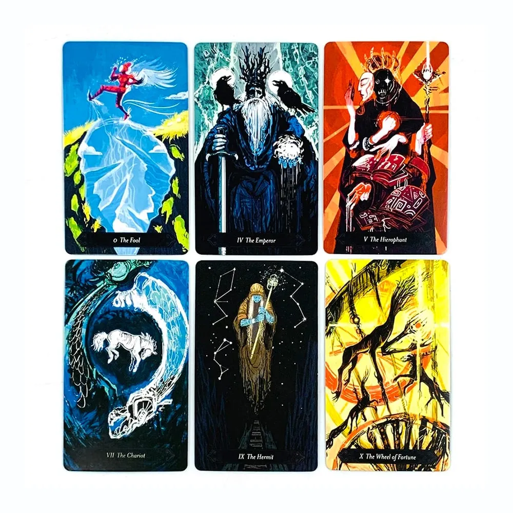 The LUBANKO Tarot Deck Mystical Artwork Ανθεκτικά και φορητά παιχνίδια διαλογισμού και πάρτι Τέλεια για πνευματική καθοδήγηση και συλλέκτη — image 4