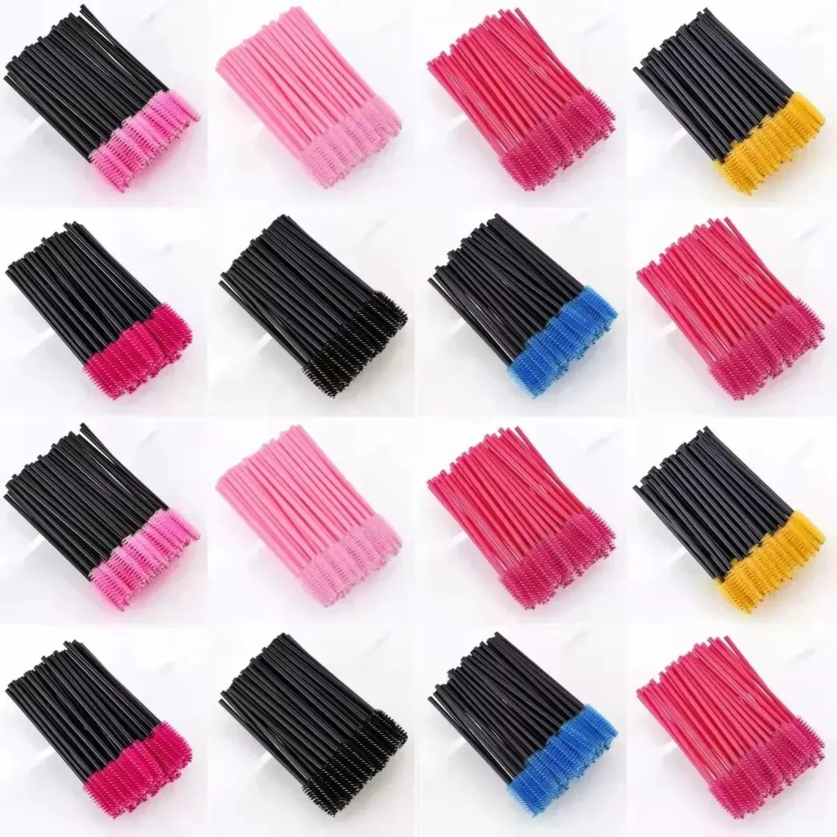 50/500pcs Disposable Eyebrow Eyelash Brushes Wands Eyelash Spoolies Applicator for Eyelash Extension Makeup Tool Wholesale — image 3