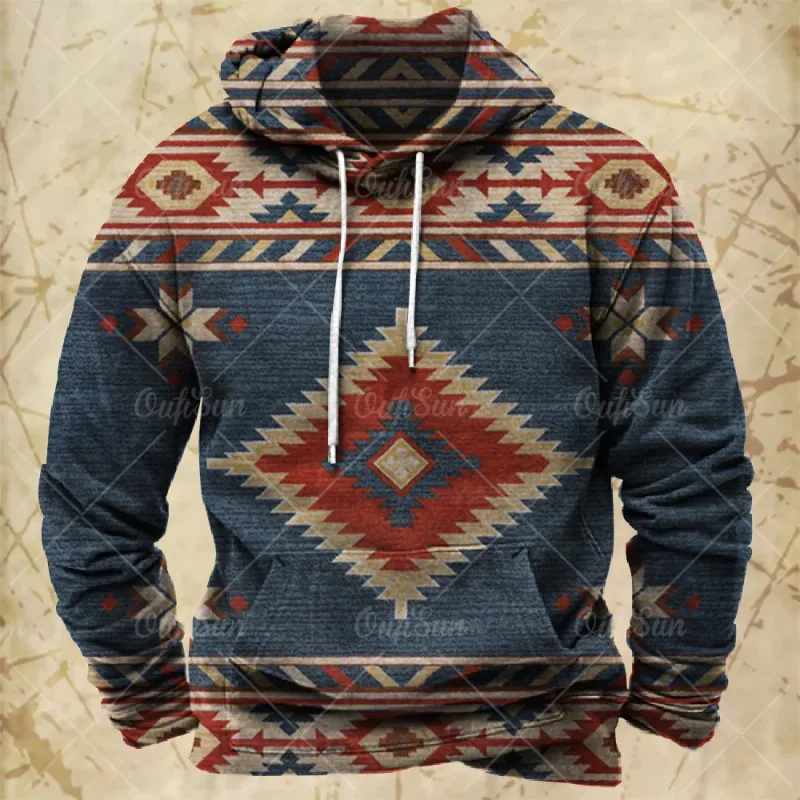 Vintage Hoodie For Men Harajuku 3D Print Autumn Long Sleeve Sweatshirts Oversized Y2k Clothing Men's Hoodies Fashion Streetwear — image 5