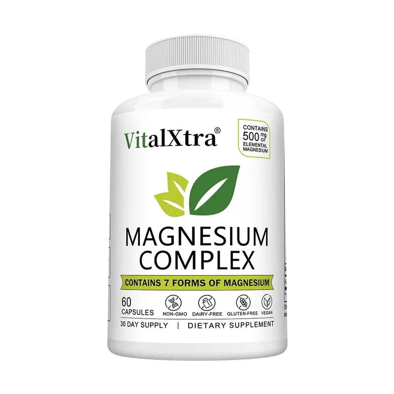 Magnesium Complex Supplement 7-in-1 Bisglycinate Chelate Oxide Malate Orotate Taurate Citrate Magnesium for Calm Sleep — image 10