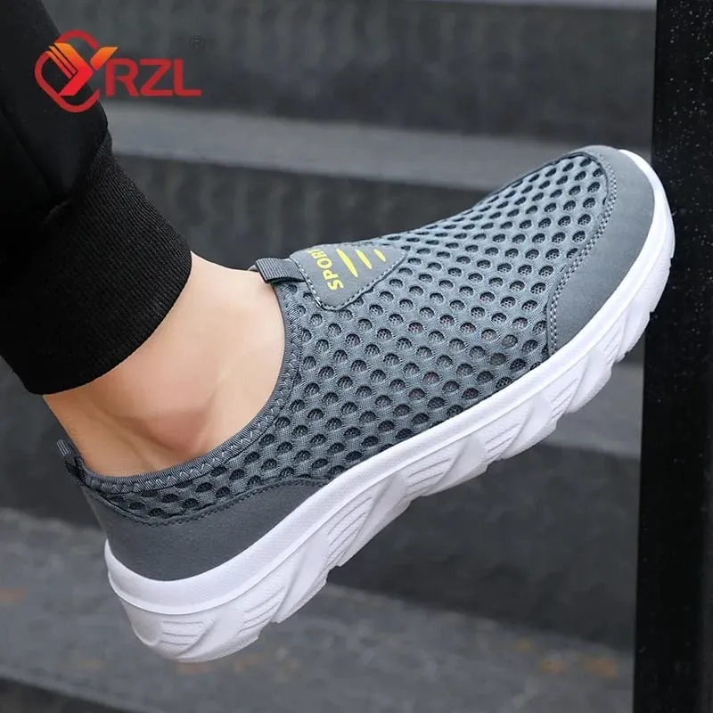 Breathable Mesh Shoes Men Slip on Male Casual Sneakers Anti-slip Mens Non Slip Flats Outdoor Walking Shoes for Man