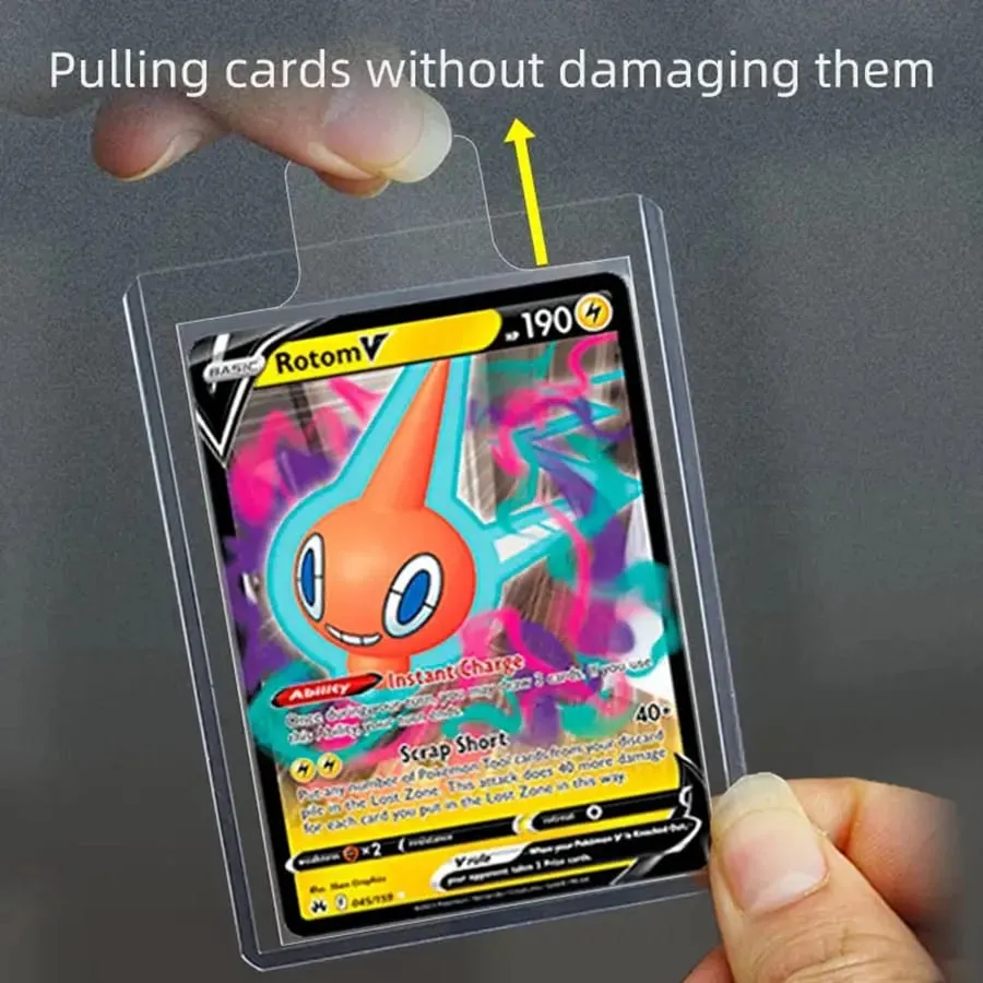 65*90mm 100pcs Bulge Games Card Sleeves For Pokemon Cards Transparent Playing Protector Trading Folder Case Holder Kids Toy Gift — image 2