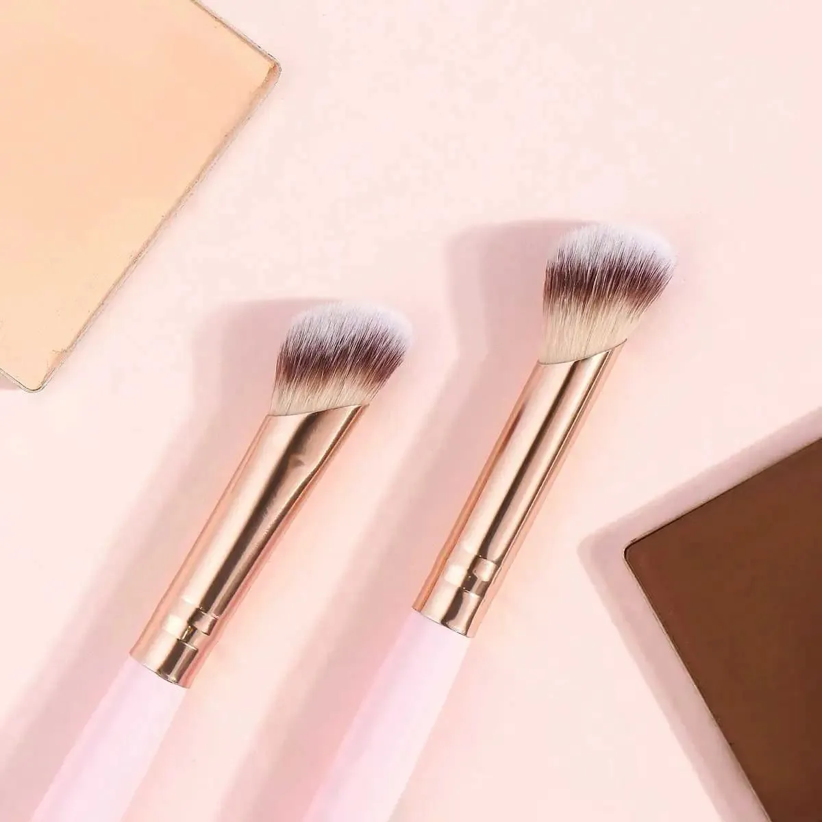 4pcs Basic Makeup Brushes Set With Box Dual-ended Foundations Powder Blush Details for Eyeshadow Brushes Beginner Travel — image 6