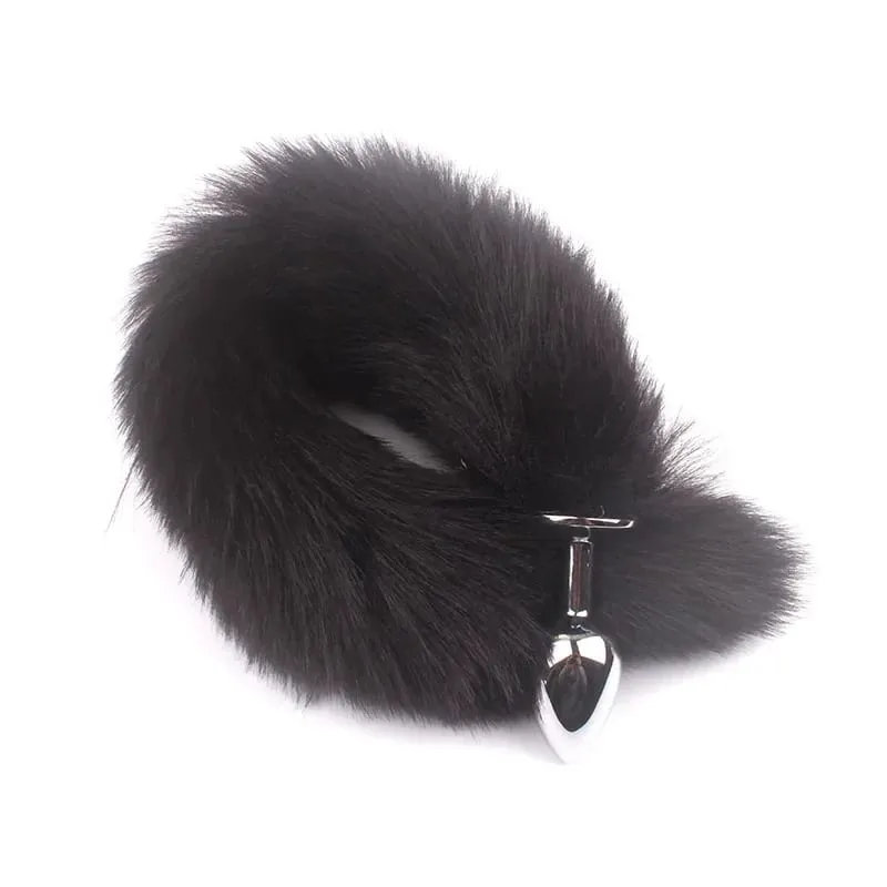 Fox Tail Anal Plug Sex Anal Toy Butt Plug For Women Adult Sex Toy Stainles Steel Anal Plug Smooth Butt Plug Cosplay BDSM Sex Toy