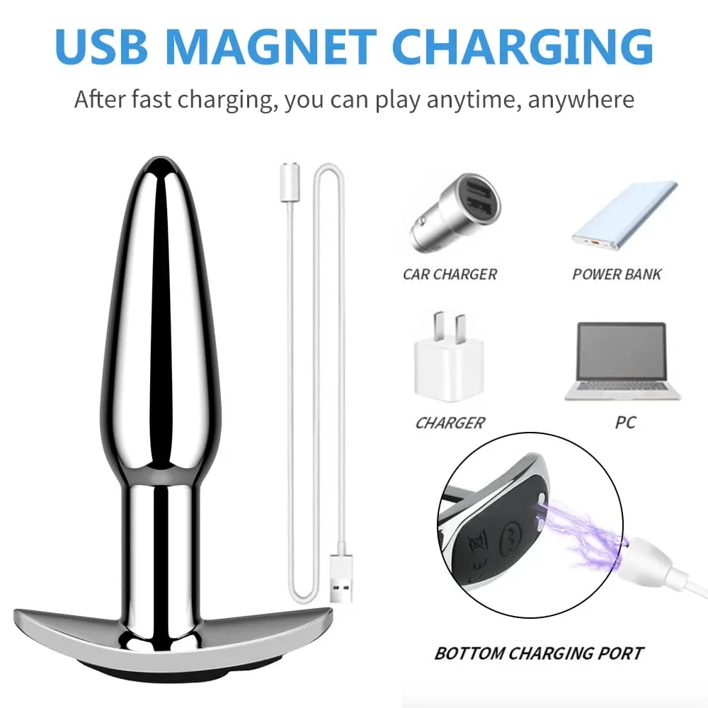 Anal Plug With Push 10 Vibration Modes Anal Toy For Men Prostate Massager Sex Toys With Remote Control Vibrator Anal Toys for 18 — image 4