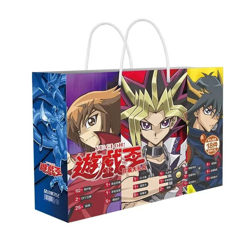 Sac cadeau porte-bonheur Anime Bungou Stray Dogs Haikyuu, jouet de Collection comprenant une carte postale, un signet, des cartes Lomo, figurine Genshin Impact — image 38