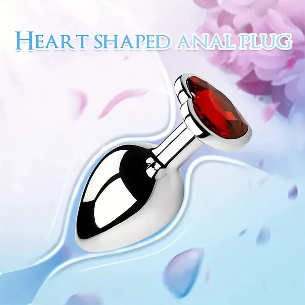 3 Sizes Metal Anal Plug Jewelry Base Beginner To Expert Butt Plug Tail Female Male Adult Toys Dildos Adult Sex Toys Couples — image 2