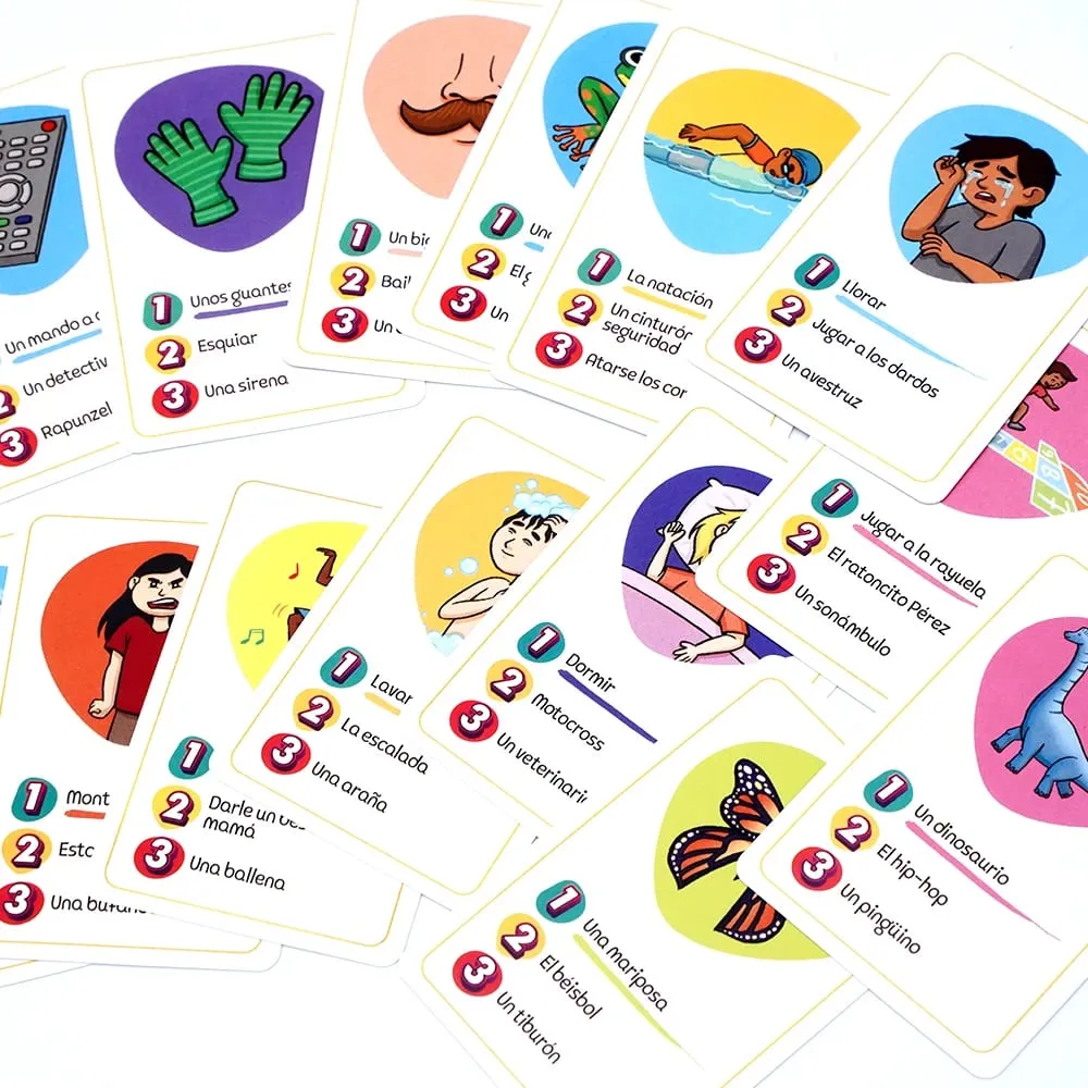 Generación Mimos Juego de Mesa Familiar Divertido con 400 Mímicas para Niños y Adultos Juego de Cartas de Mímica — image 2