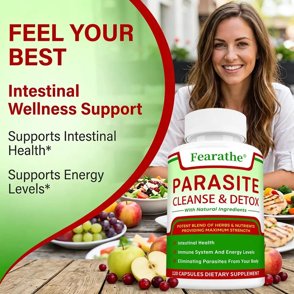 Parasite Cleanse & Detox Capsules - Promote Intestinal Cleansing and Detoxification Relieve Constipation Supplements — image 5