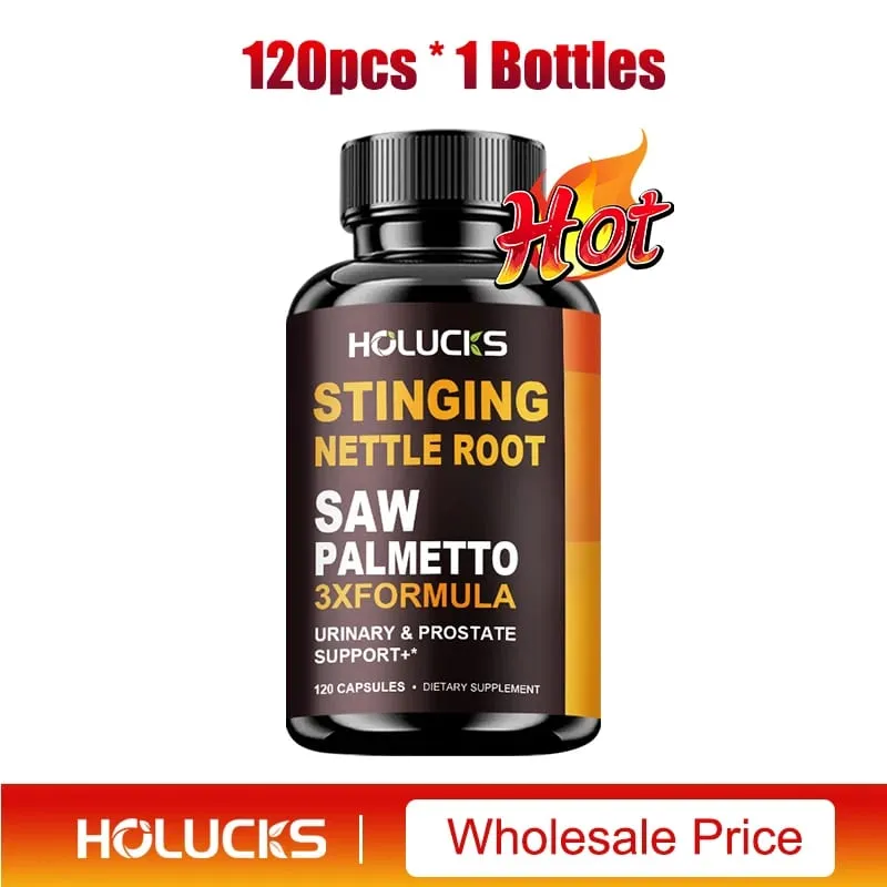 Stinging Nettle Root & Saw Palmetto Capsules Help Promote Prostate Health Hair Growth Urinary Tract Support Premium Formula — image 8