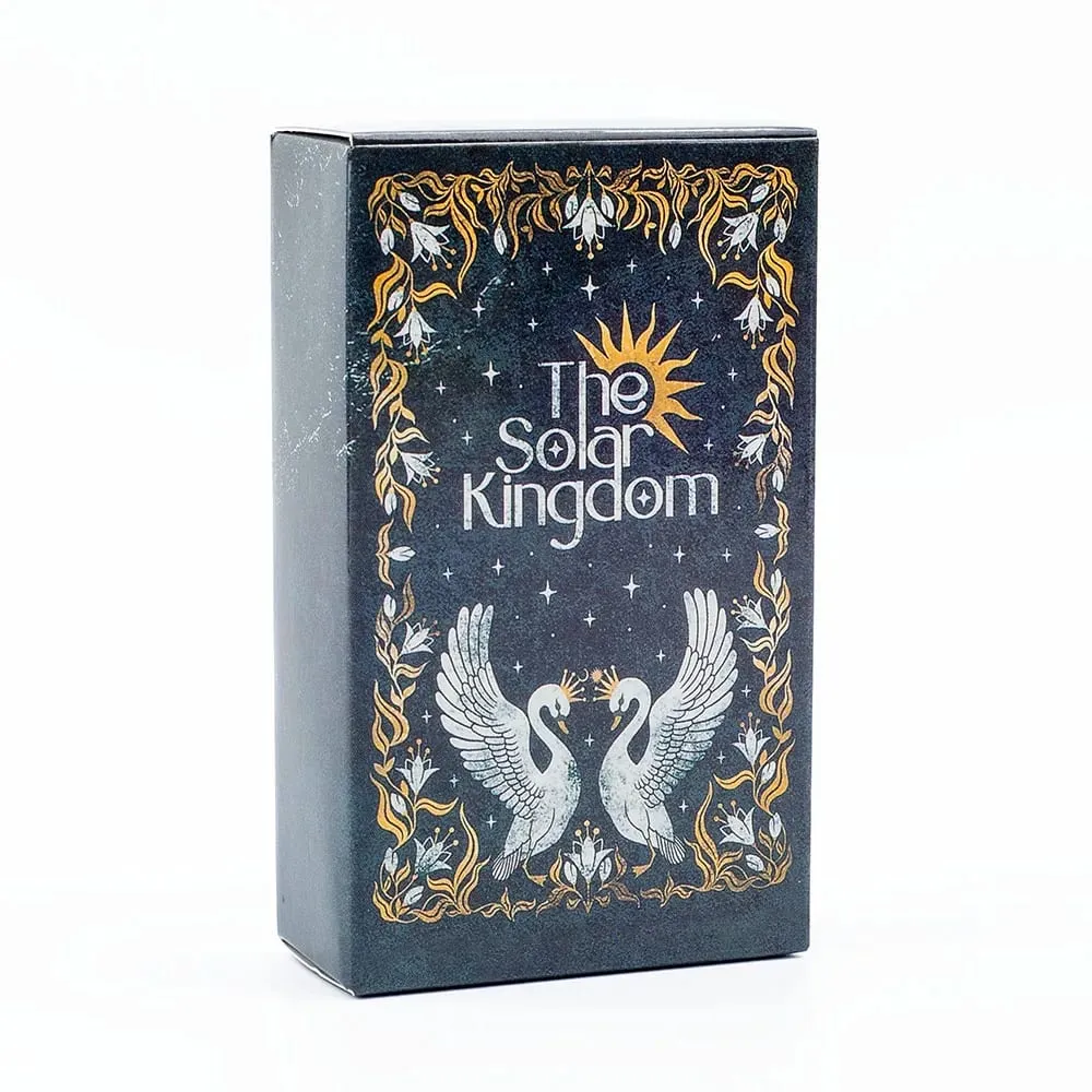 The Solar Kingdom Tarot Deck 78 Card Oracle Set English Visions Divination Edition Deck Board Playing Games 10.4x6.1cm