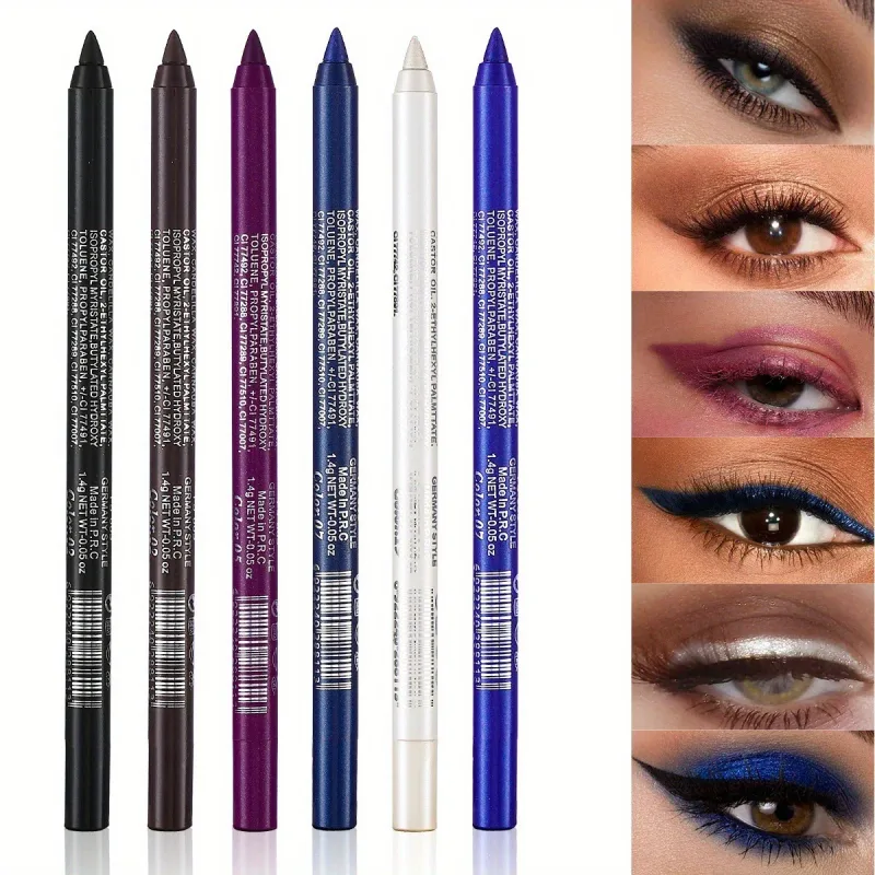 Crayon Eyeliner nacré 17 couleurs, coloré, imperméable, longue durée, mat, lisse, facile à porter, fard à paupières, stylo Eyeliner, maquillage pour les yeux