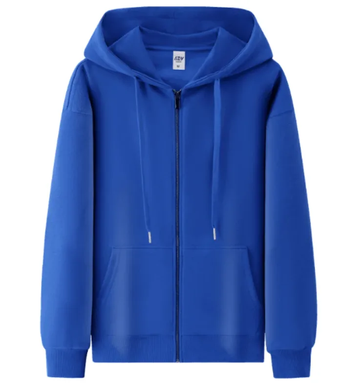 Cotton Fashion Loose Zipper Hoodie Customized Spring and Autumn Couple Coat Printed Logo Embroidered Work Clothes — image 8