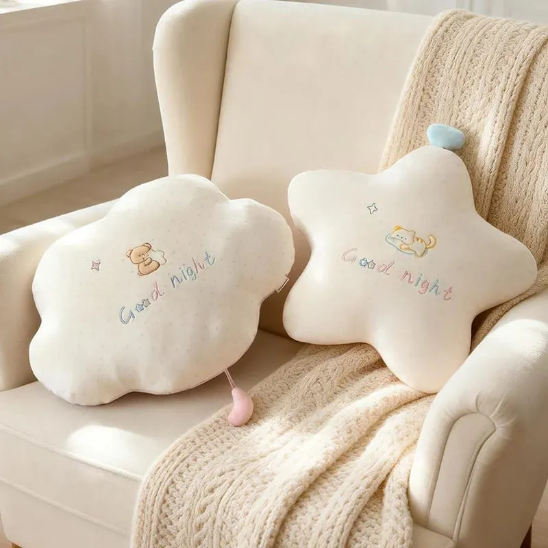 New Stuffed Cloud Moon Star Plush Pillow Soft Cushion Toys For Children Baby Kids Girl Christmas Gift Room Car Decor — image 5
