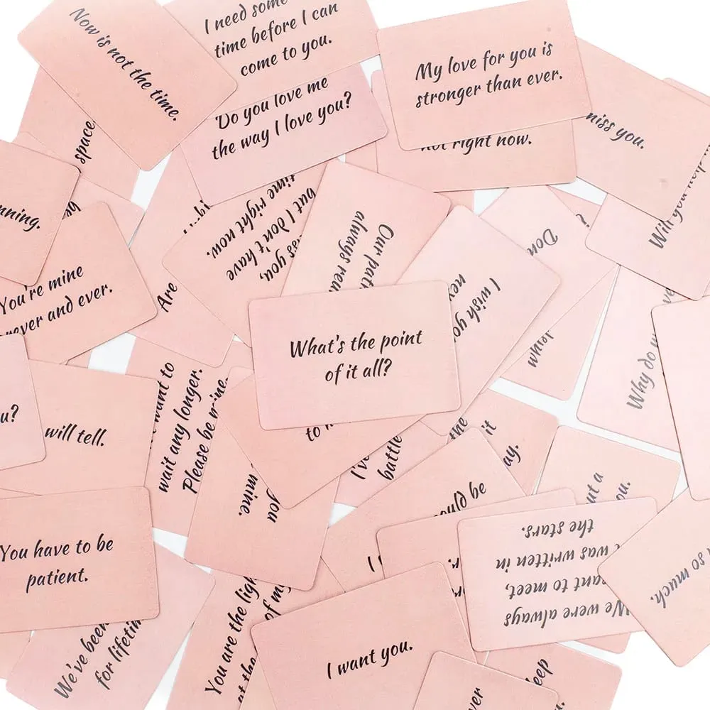 45pcs Twin Flame Love Notes Oracle Cards - 10.3×6cm Fortune Telling Deck Relationship Insights Table Board Game for Parties — image 5